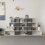 Hanah Home Estantería Karlin Blanco y Antracita